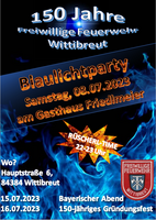 Logo Blaulichtparty der Freiwilligen Feuerwehr Wittibreut