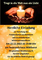 Logo Friedenslicht /Wintersonnwendfeuer