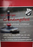Logo 40 jähriges Gründungsfest Stockschützen Wittibreut