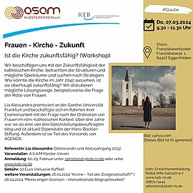 Banner Frauen - Kirche - Zukunft (Workshop)