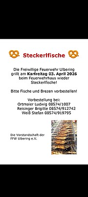 Banner Steckerlfisch Grillen
